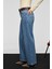 DUNA Kadın %100 Pamuk Straıght Fıt Denim Mavi Jeans 4