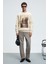 ALARIC Erkek Yuvarlak Yaka Önü Baskılı Regular Fit Ekru Sweatshirt 4