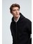 ASHBY Erkek Kapüşonlu Fermuarlı Cepli Kordonlu Regular Fit Siyah Sweatshirt 4