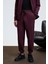 GELIDO Erkek Beli Lastikli Manşetli Paça Kordonlu Karyoka Dikişli Baskılı Bordo Eşofman Altı 4