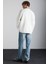 Stephan Erkek Yumuşacık Kumaşlı organik Pamuklu Oversize Fit Yuvarlak Yakalı Ekru Sweatshirt 5