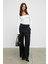 SILIVRA Kadın Havuz Yakalı Esnek Kumaşlı Slim Fit Beyaz Bluz 5
