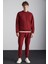 TRAVIS Erkek Organik Kumaşlı Yumuşacık Regular Fit Yuvarlak Yakalı Bordo Sweatshirt 2