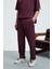 BARNABY Erkek Kolu ve Pantolon Cebi Süs Etiket Detaylı Yuvarlak Yaka Bordo Alt-Üst Takım 6