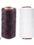 2pcs 260M 150D 1mm Deri Dikiş Mumlu Balmumu Iplik El Iğne Kablosu Zanaat Yeni Renk Beyaz ve Koyu Kahverengi (Yurt Dışından) 1
