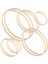 12 Adet Ahşap Bambu Çiçek Çember Seti Macrame Craft Hoop Halkaları Dıy Çelenk Dekoru Dream Catcher (Yurt Dışından) 1