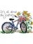 Dıy El Örgü Baskı Çapraz Dikiş Seti Nakış Seti 11CT Küçük Şeref Bisiklet Ayçiçeği Deseni Çapraz Dikiş 26*21CM Ev Dekorasyonu (Yurt Dışından) 1