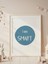 I Am Smart Dijital Baskı Poster Mavi (Çerçevesiz) 1