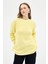Sarı Kadın Taş İşleme Detaylı Bisiklet Yaka Triko Kazak 7045 2