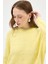 Sarı Kadın Taş İşleme Detaylı Bisiklet Yaka Triko Kazak 7045 5