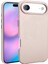 iPhone 17 Air Kılıf M-Safe Şarj Özellikli Pu Deri Görünümlü Mtsc Kupra Kapak - Pembe 1
