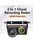 Hd Araba Arka Görünüm Kamerası 2 Içinde 1 Park Radar Dedektörü Sensörü Hd Gece Görme Altın Lens Ters Kamera Sesli (Yurt Dışından) 3