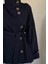 Marivelle Dik Yaka Trençkot Lacivert 4