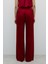 Düz Paça Saten Pantolon Bordo K2512057_008 5