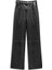 DERİ GÖRÜNÜMLÜ WIDE LEG FİT PANTOLON TW6250003192001 1