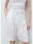 Keten Karışımlı Kemerli Bermuda Şort 2
