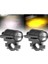 Oto Çizgi Motosiklet Sis Farı Kiti 2 Li Mercekli Yüksek Işıklı Beyaz ve Sarı 4800lm 8