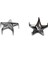 100PCS Silver Star Studs Tırnak Başlıkları 9mm (Yurt Dışından) 3