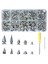 354 Pcs Punk Spike ve Studs Kit 8 Boyutlu Koni Sivri Deri ve Punk Tarzı Kıyafetler Için Metal Ağaç Ani Çiviler (Yurt Dışından) 1