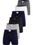 Erkek Boxer Çizgili, Düğmeli (%100 Pamuk) 4