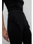 Düz Paça Örme Pantolon Siyah K2522007_001 7