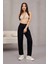 Kadın Yüksek Bel Likralı Pileli Mom Jeans 5