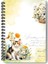 Papatya ve Kır Çiçekleri Tasarım Tel Spiralli 4'lü Hatıra, Günlük, Ajanda, Anı, Okul Defter Seti 3