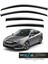 Honda Civic 2015-2021 Kromlu Cam Rüzgarlığı Takım – 4’lü Takım Rüzgar Kesici, Yağmur Önleyici 1