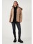 Kapitoneli Slim Fit Çıkarılabilir Kapüşonlu Mont Bayan Mont 497MARA 14