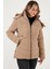 Kapitoneli Slim Fit Çıkarılabilir Kapüşonlu Mont Bayan Mont 497MARA 10