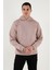 Slim Fit Kapüşonlu Kanguru Cepli Içi Tüylü Yumuşak Şardonlu Sweat Erkek Sweat 5905281 8