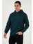 Slim Fit Kapüşonlu Kanguru Cepli Içi Tüylü Yumuşak Şardonlu Sweat Erkek Sweat 5905281 9