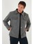 Slim Fit Ceket Yaka Astarlı Kaşe Kaban Erkek Kaban 58400347 8
