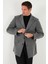 Slim Fit Apaş Yaka Astarlı Kaşe Kaban Erkek Kaban 584K1217 9
