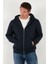 Regular Fit Kapüşonlu Fermuarlı Içi Tüylü Yumuşak Şardonlu Kışlık Sweat Erkek Sweat 5905340 9