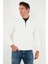 Pamuklu Relaxed Fit Yarım Fermuarlı Dik Yaka Sweat Erkek Sweat 5901232 12
