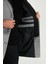 Çıkarılabilir Kapüşonlu Kırçıllı Slim Fit Kaşe Kaban Erkek Kaban 5841013 13