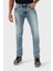 Streç Pamuklu Slim Fit Düşük Bel Dar Paça Jeans Erkek Kot Pantolon EM000121 AF17485 MB002 5
