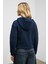 ROBINA Kadın Şardonlu Kapüşonlu Nakış Detaylı Lacivert Sweatshirt 6