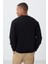 Rahat Form O Yaka 2li Paket Siyah Erkek Sweatshirt - 88020 4