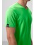Neon Yeşil Basic Kısa Kol Standart Kalıp V Yaka Erkek T-Shirt - 87912 4