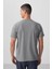 Gri Melanj Basic Kısa Kol Standart Kalıp V Yaka Erkek T-Shirt - 87912 5