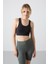 Slim Fit U Yaka 2li Paket Siyah-Çağla Kadın Spor Büstiyer - 97120 2