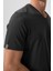 Antrasit Basic Kısa Kol Standart Kalıp V Yaka Erkek T-Shirt - 87912 4
