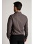 Erkek Antrasit Gri %100 Pamuk Saten Non-Iron Ütü Istemeyen Casual Cepsiz Modern Fit Gömlek 5