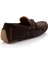 Kahve Hakiki Deri Erkek Loafer Ayakkabı E01547070102 3