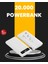 Techmrt LED Işıklı 20.000MAH Powerbank LCD Gösterge Dahili Çoklu Kablo 1
