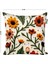 Vintage Çiçek Punch Görünümlü Dijital Baskılı 43X43 Dekoratif Kırlent Kılıfı Seti 2li 2