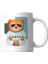Boss Bear Baskılı Porselen Kupa Beyaz 2