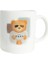 Boss Bear Baskılı Porselen Kupa Beyaz 3